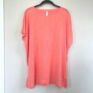 New coral Athleta top size L
